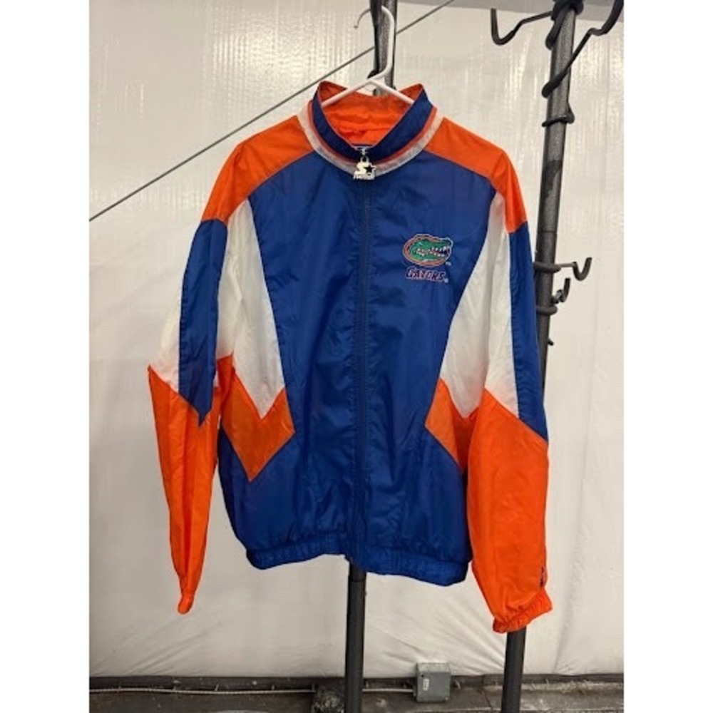 Vintage Starter UF Gators Windbreaker Jacket Mens Large Blue Orange 90s Vintage